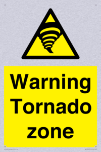 Warning Tornado zone